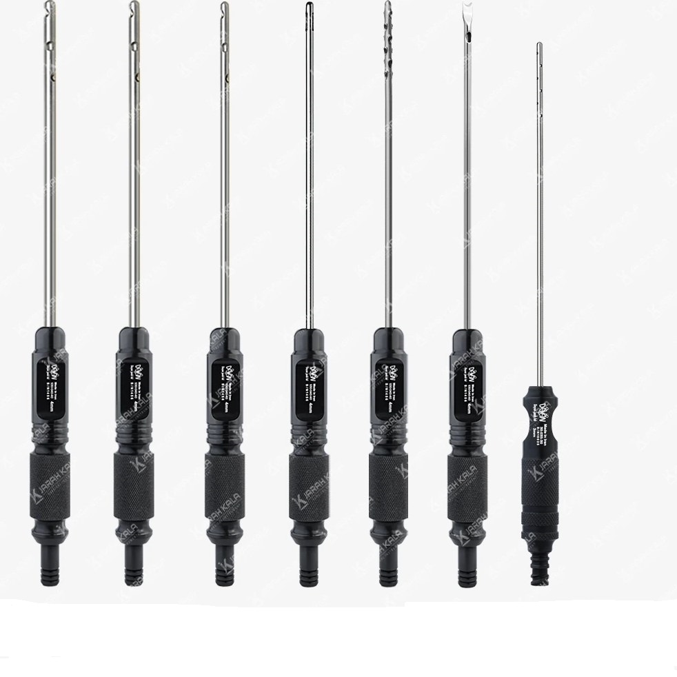 ست کانولای لیپوساکشن 7 تکه استیل