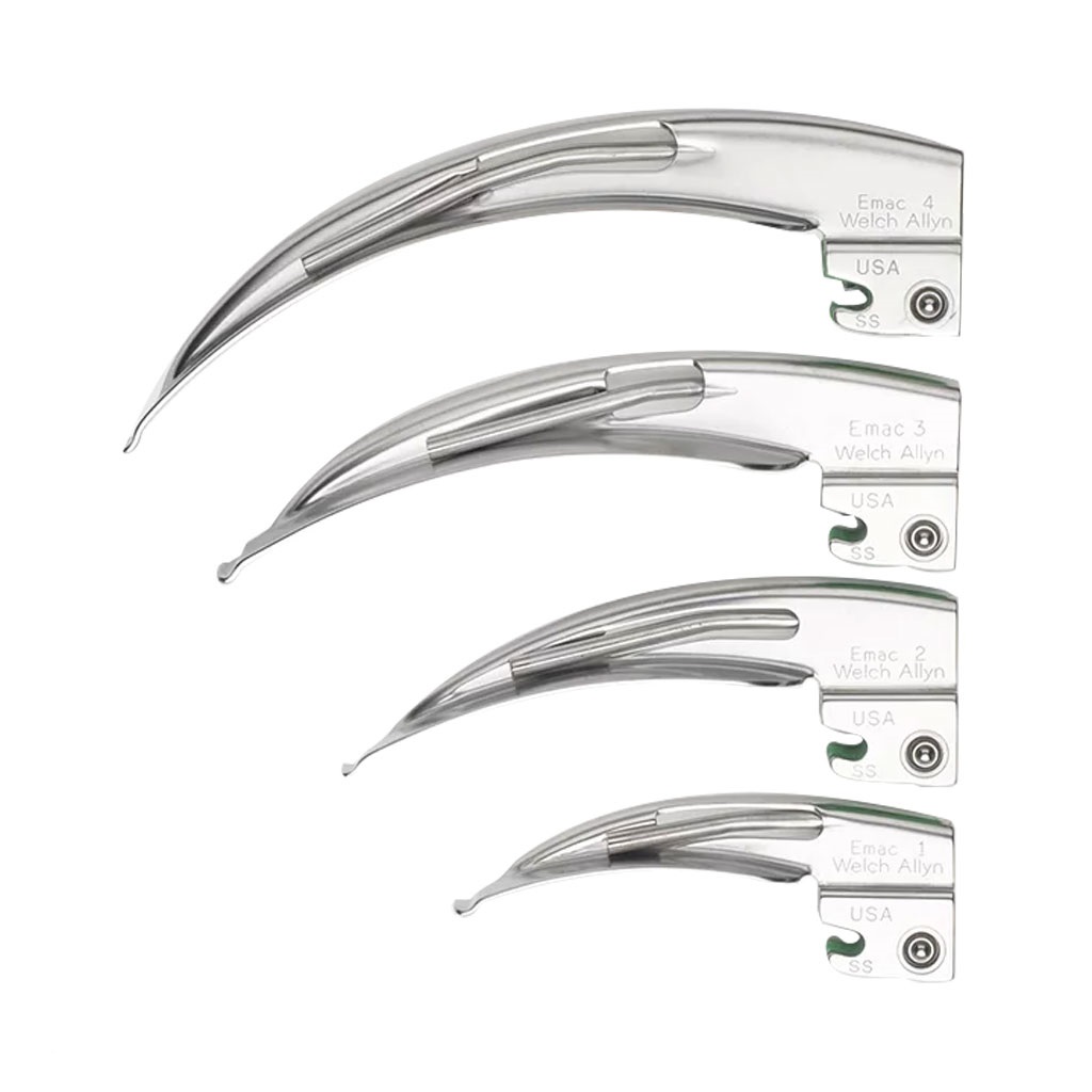 ست لارنگوسکوپ ولش آلن چهار تیغه بزرگسال 